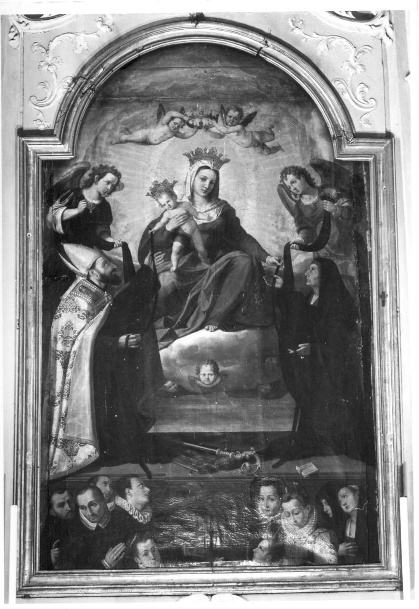 Madonna della cintola e santi (dipinto) di Damiani Felice (sec. XVI)