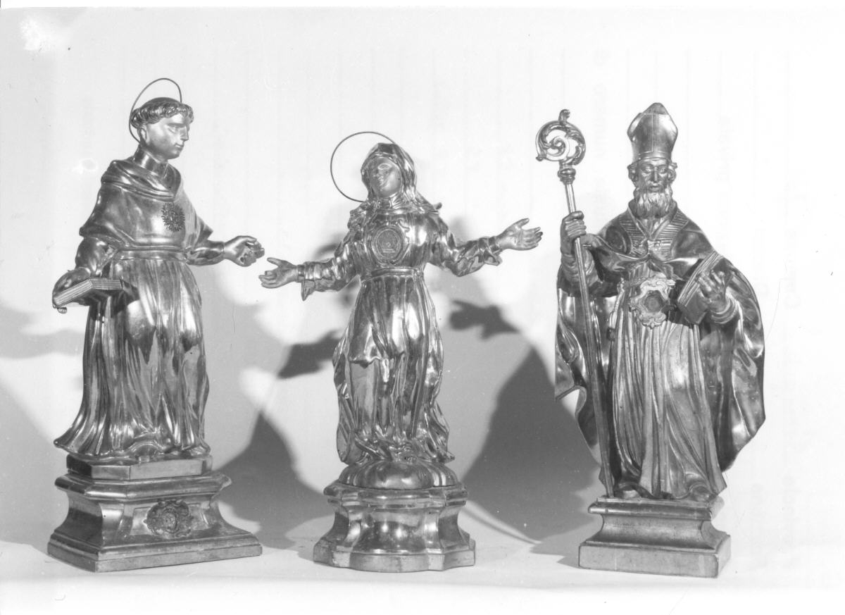 reliquiario - a statuetta - bottega umbra (sec. XVIII)