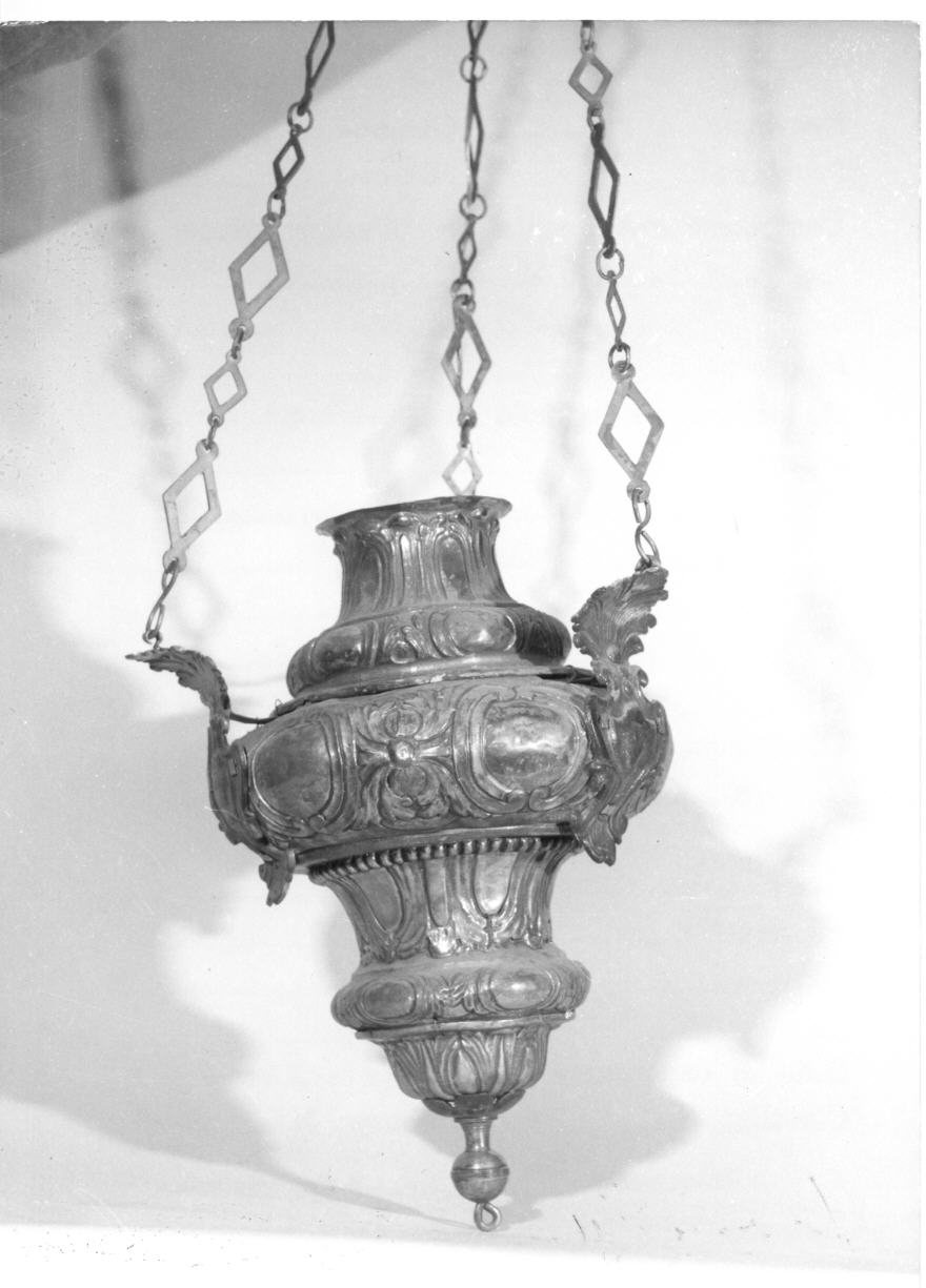 lampada pensile, coppia - bottega italiana (sec. XIX)