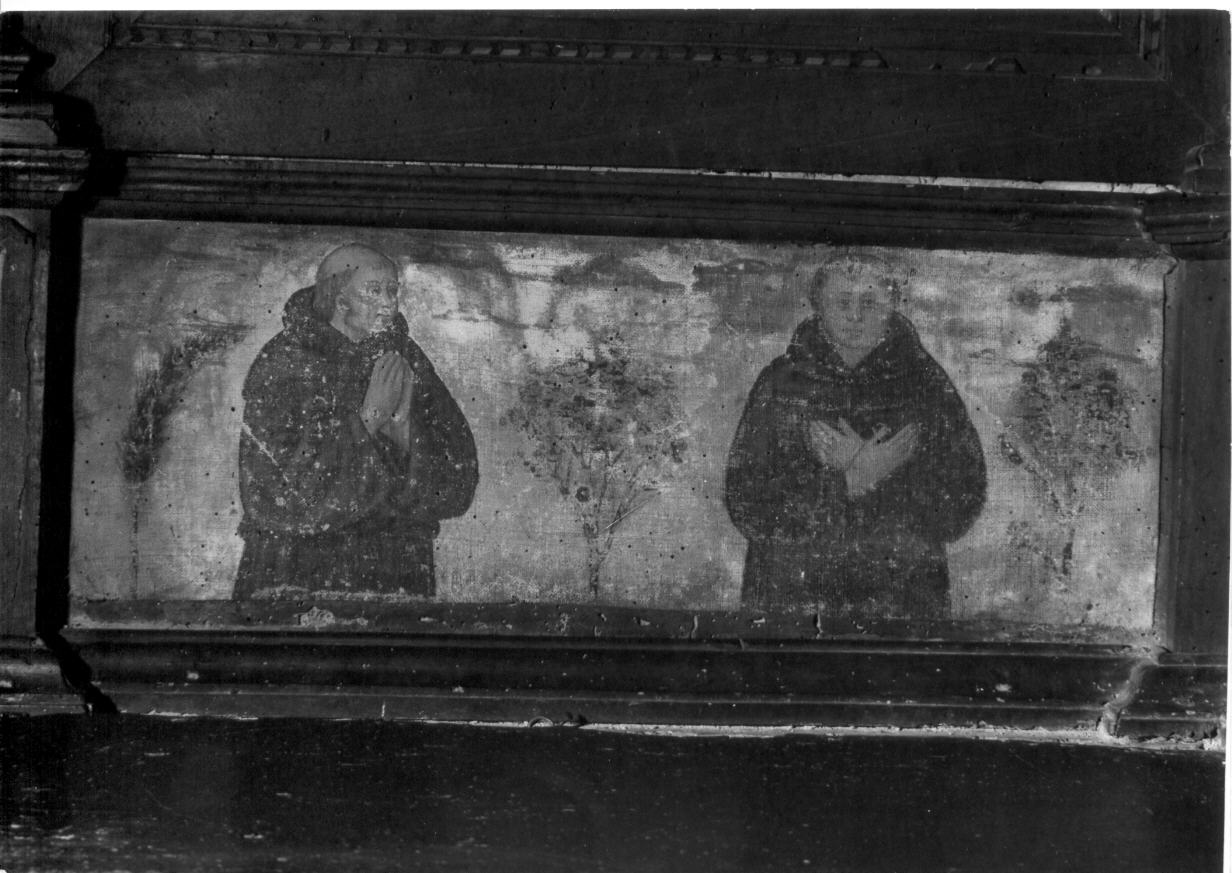 coppia di frati agostiniani (dipinto, elemento d'insieme) di Ugolino di Gisberto (ultimo quarto sec. XV)