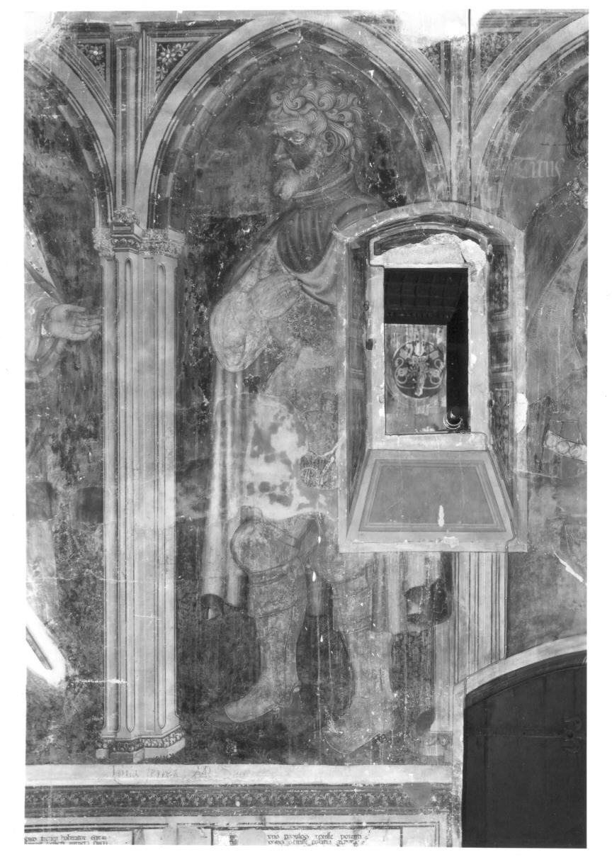 personaggio dell'antichità romana (dipinto, elemento d'insieme) di Gentile da Fabriano (e aiuti) (sec. XV)