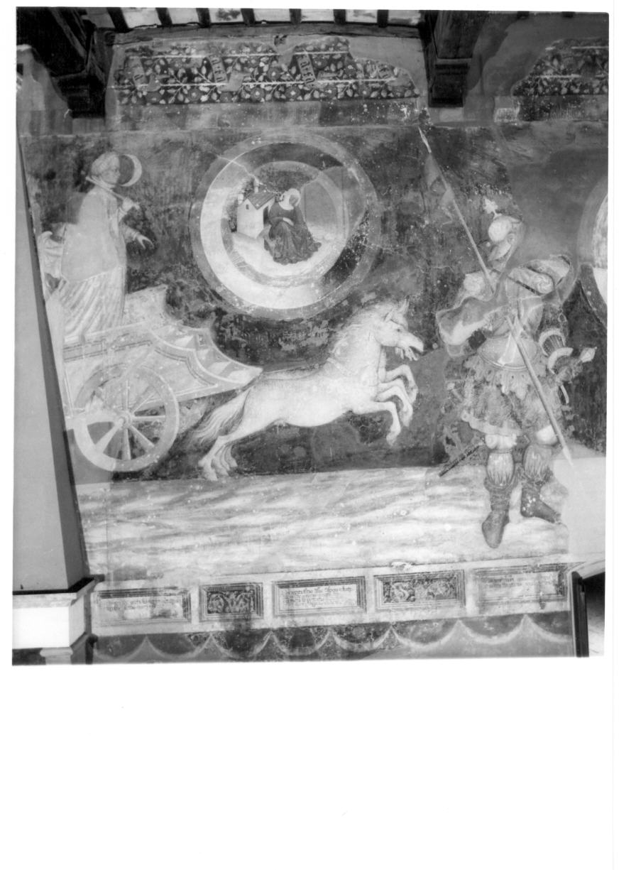 carro della Luna (dipinto, elemento d'insieme) di Gentile da Fabriano (e aiuti) (sec. XV)