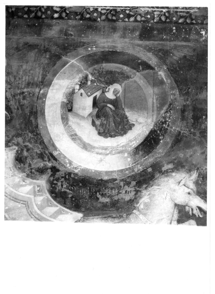 Decrepitezza (dipinto, elemento d'insieme) di Gentile da Fabriano (e aiuti) (sec. XV)