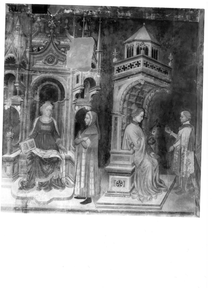 Aritmetica (dipinto, elemento d'insieme) di Gentile da Fabriano (e aiuti) (sec. XV)