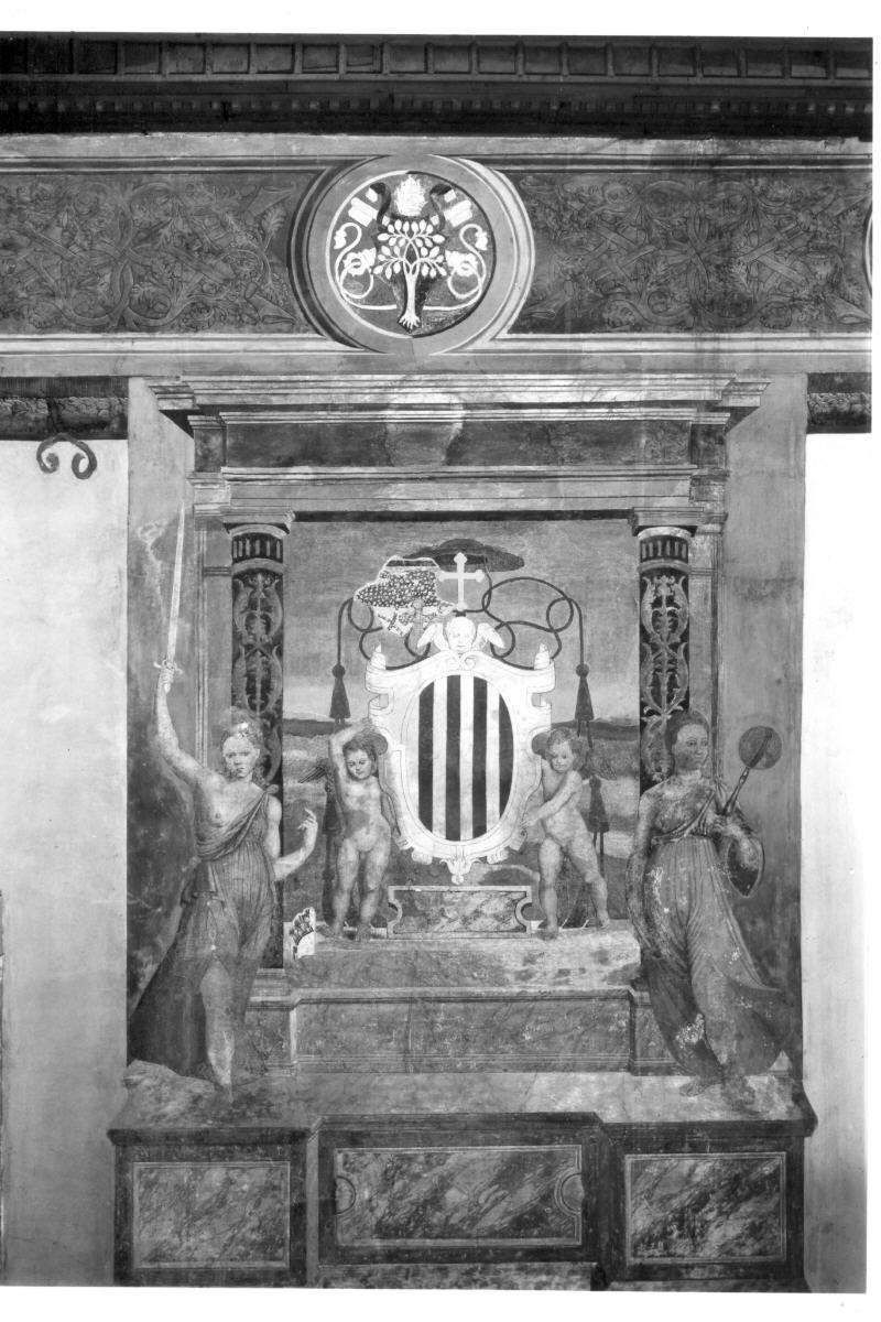 stemma cardinalizio (dipinto) - ambito tosco-romano (sec. XVI)