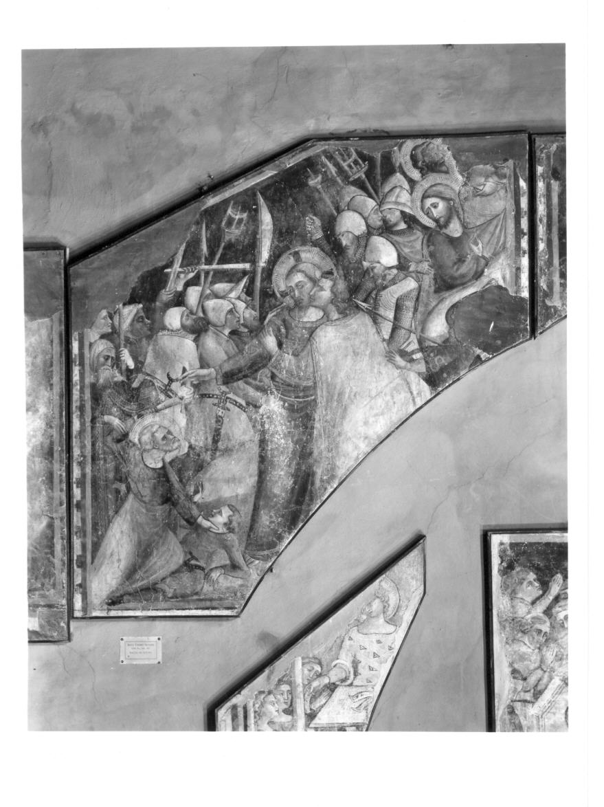 cattura di Cristo (dipinto, elemento d'insieme) di Maestro dell'abside destra di S. Francesco a Montefalco (ultimo quarto sec. XIV)