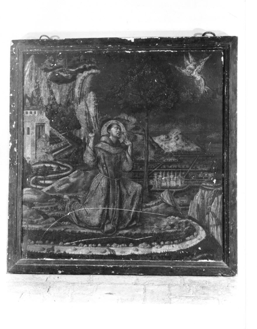 San Francesco d'Assisi riceve le stimmate (dipinto) di Niccolò di Liberatore detto Alunno (fine sec. XV)