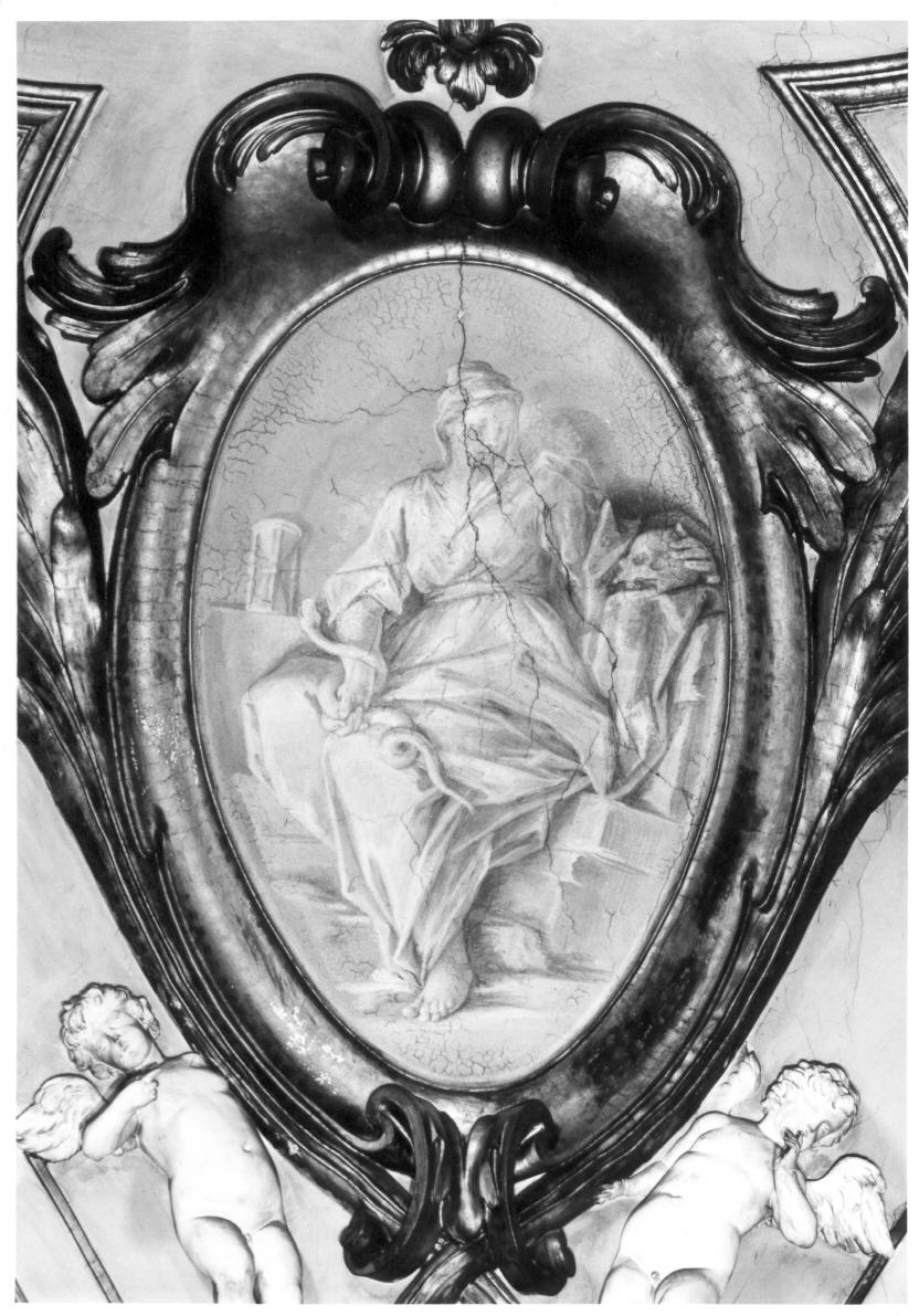 Prudenza (dipinto, elemento d'insieme) di Mancini Francesco (sec. XVIII)