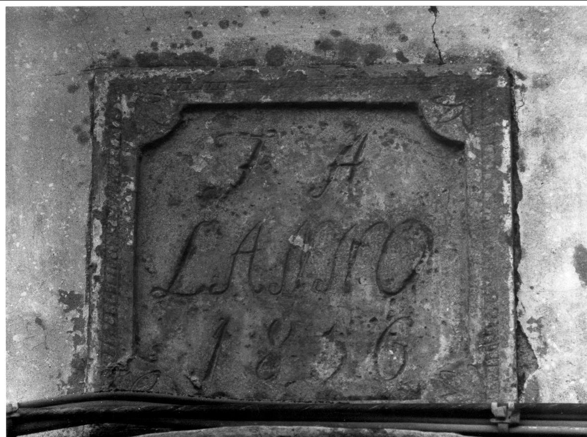 targa - bottega derutese (sec. XIX)