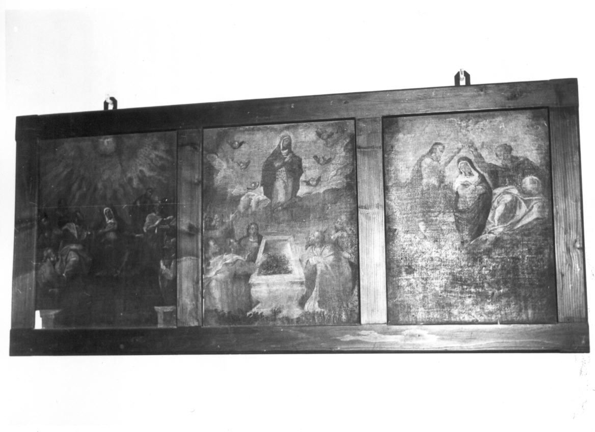 incoronazione di Maria Vergine (dipinto, elemento d'insieme) - ambito umbro (primo quarto sec. XVII)