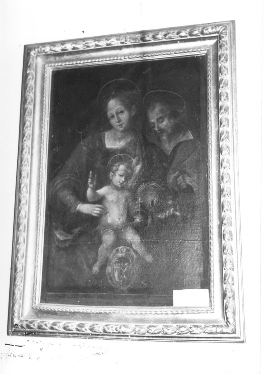 Sacra Famiglia (dipinto) di Bandiera Benedetto (secc. XVI/ XVII)
