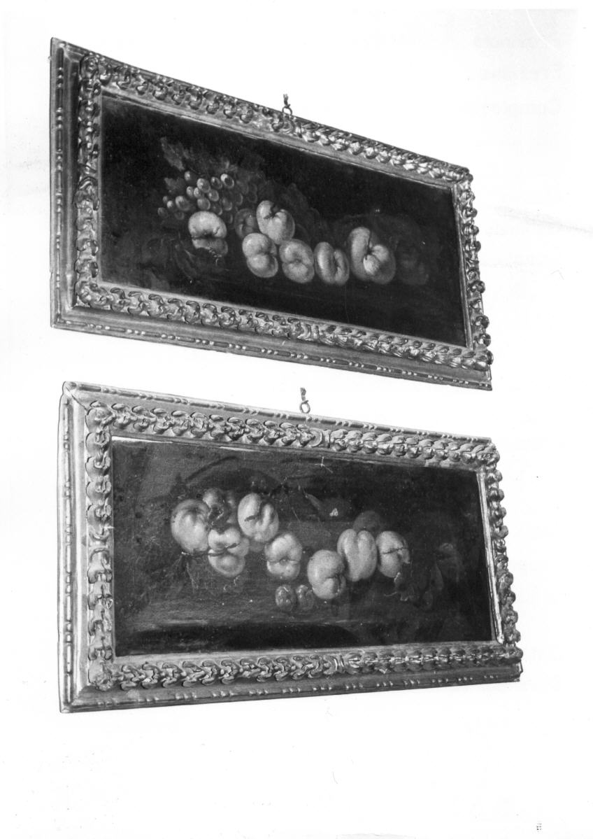 natura morta con frutta (dipinto, pendant) di Pace Michele detto Michelangelo del Campidoglio (metà sec. XVII)