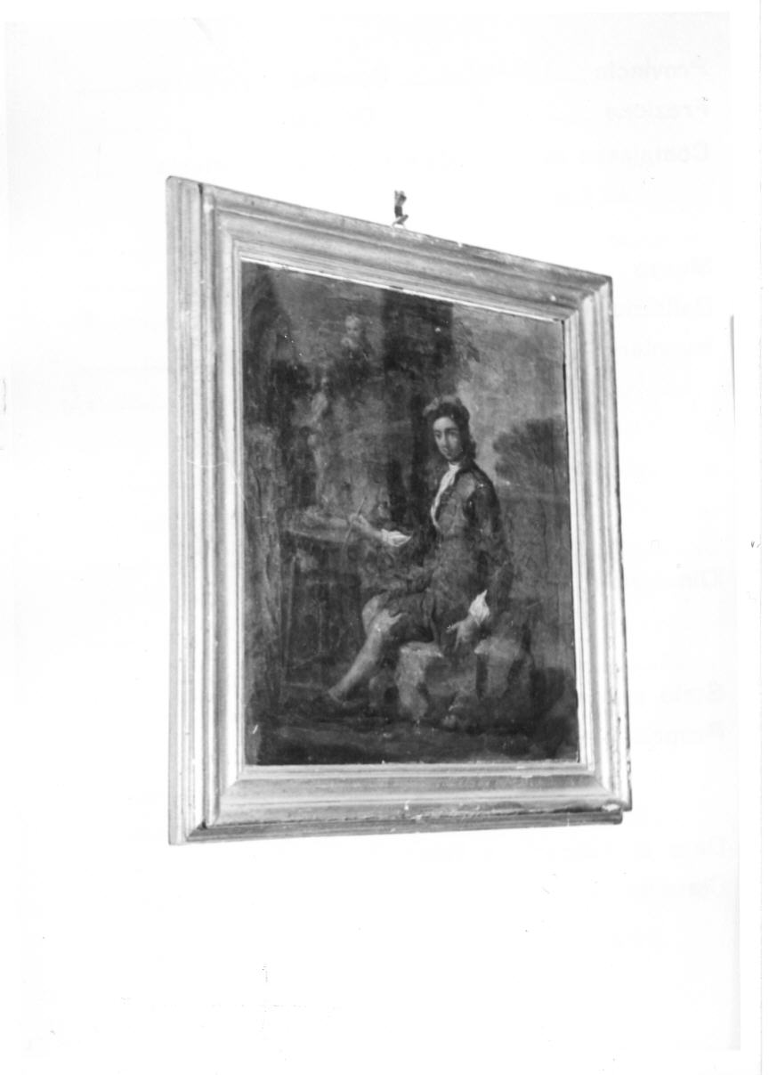 La Scultura, giovane scultore (dipinto, pendant) di Amorosi Antonio Mercurio (bottega) (prima metà sec. XVIII)