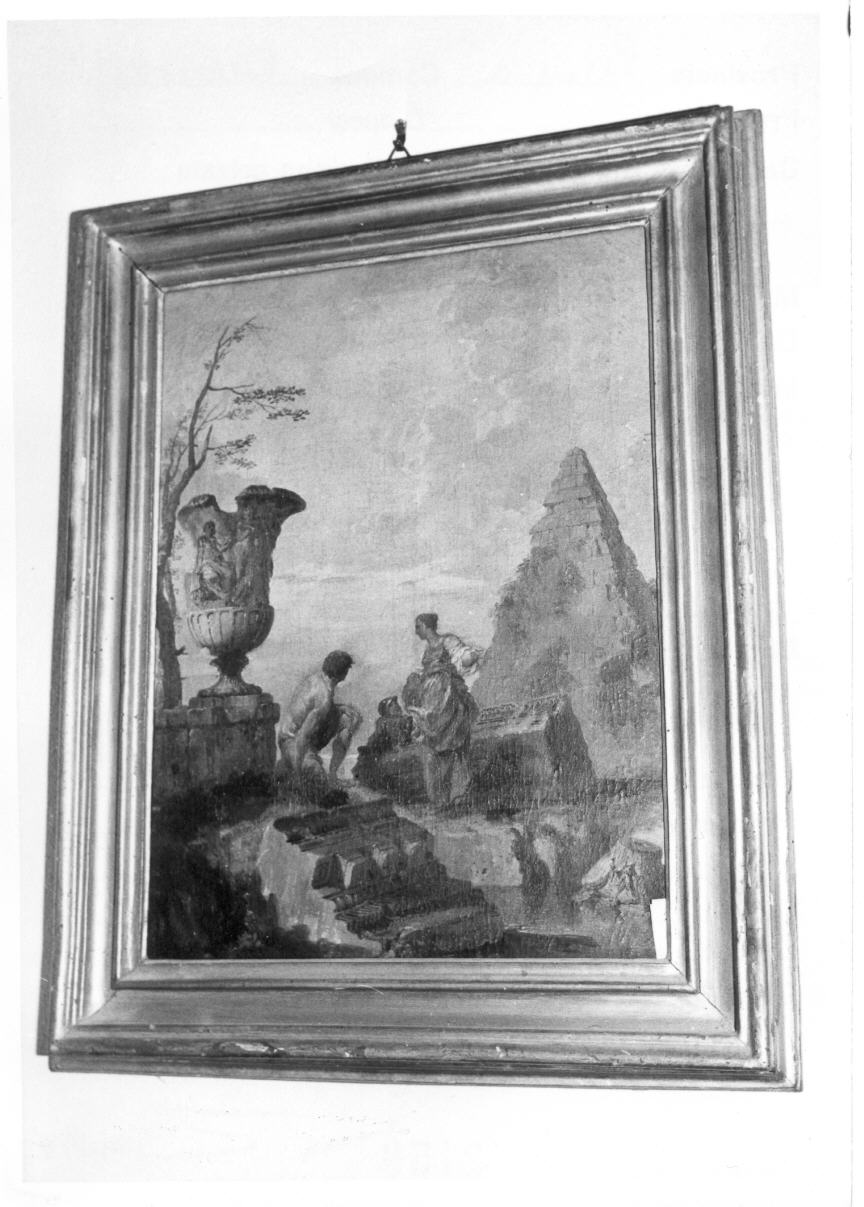 rovine e figure (dipinto, pendant) di Pannini Giovanni Paolo (secondo quarto sec. XVIII)