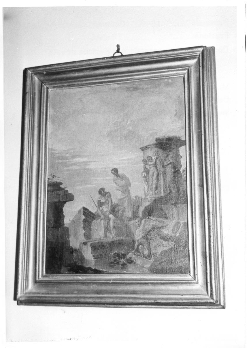 rovine e figure (dipinto, pendant) di Pannini Giovanni Paolo (secondo quarto sec. XVIII)