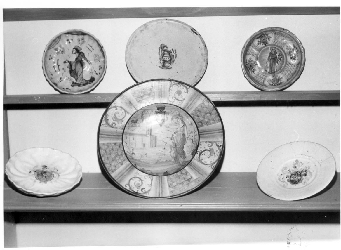 piatto da pompa di Micheletti Angelo (sec. XIX)