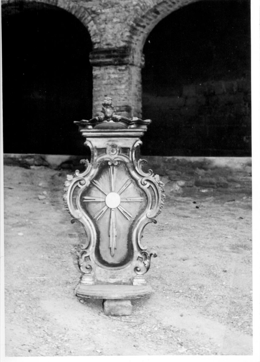 tronetto per esposizione eucaristica - bottega Italia centrale (secc. XVIII/ XIX)