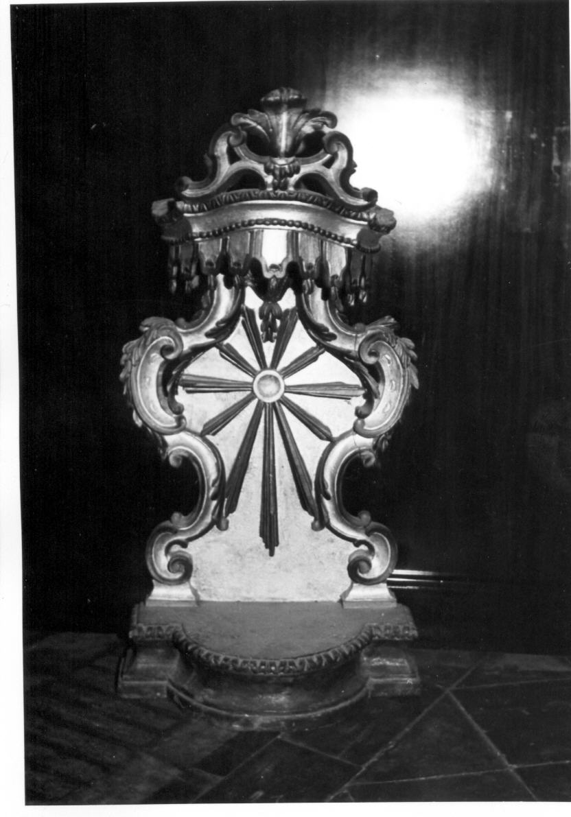 tronetto per esposizione eucaristica - bottega Italia centrale (secc. XVIII/ XIX)