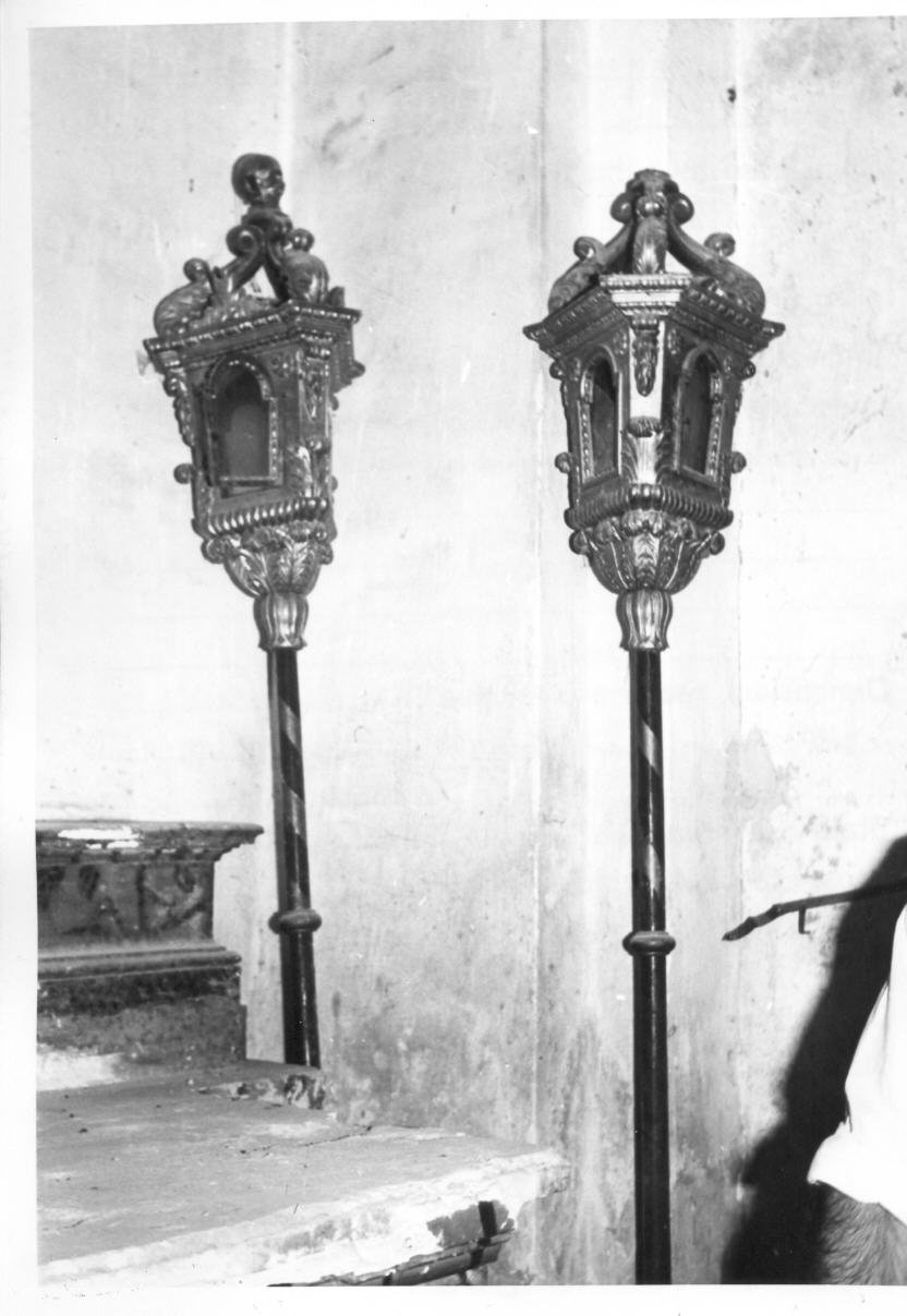 lanterna processionale, coppia - bottega Italia centrale (sec. XIX)