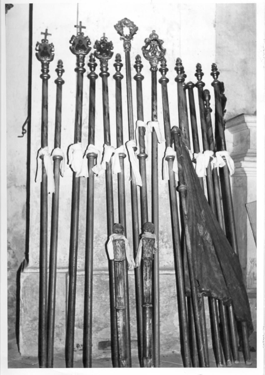 mazza processionale - bottega umbra (sec. XIX)