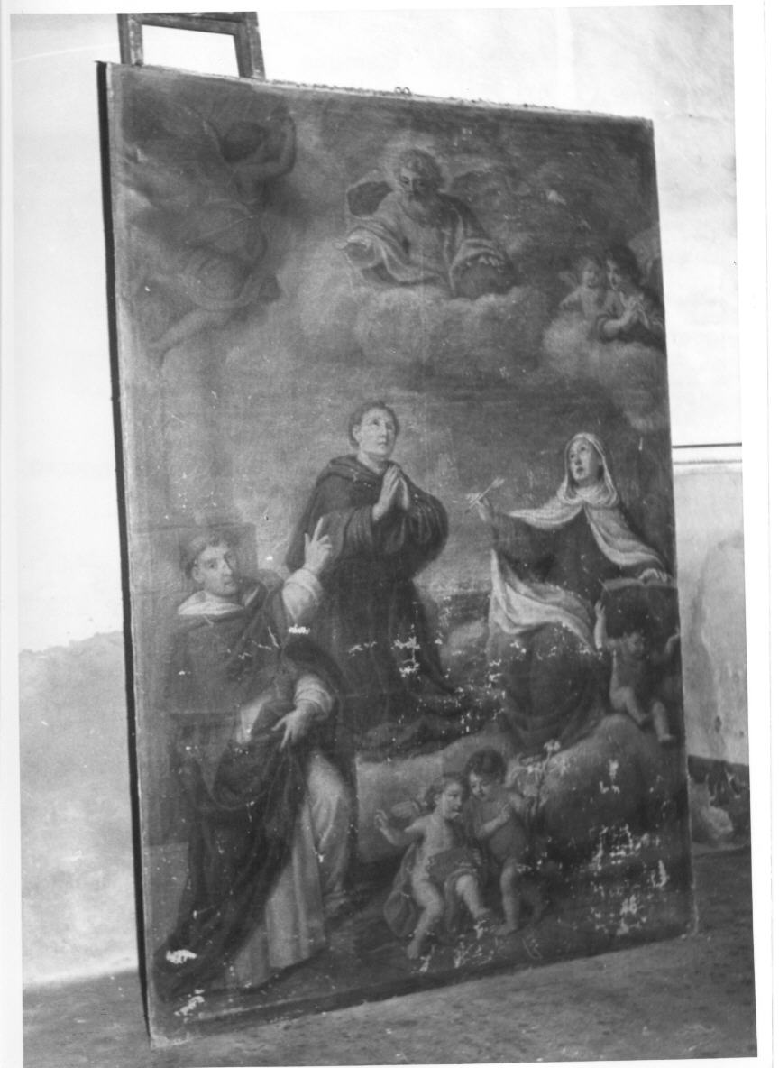 Dio Padre e Santi (dipinto) di Gasperi Cristofano (sec. XVIII)