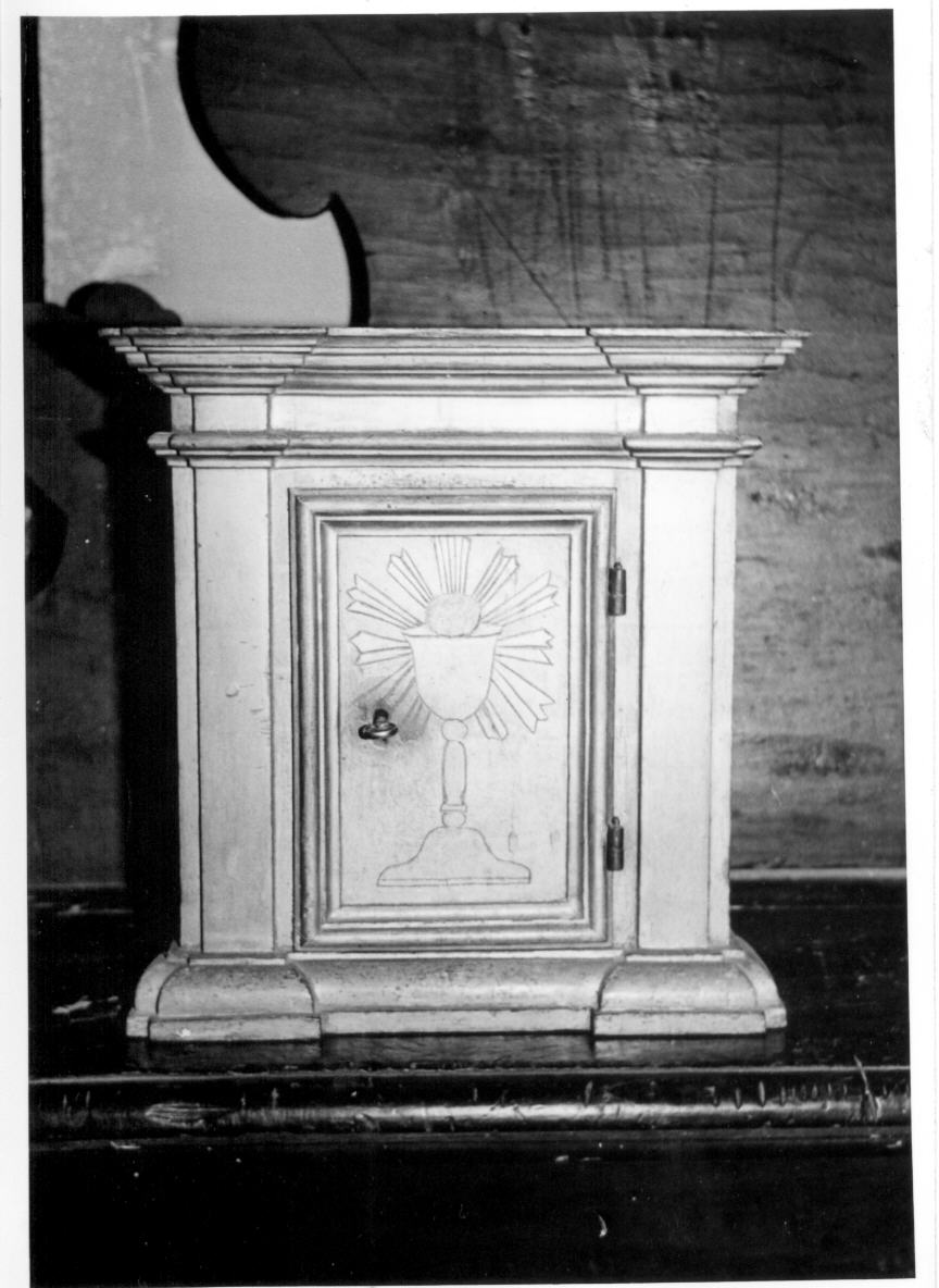 tabernacolo - a frontale architettonico - bottega umbra (sec. XIX)