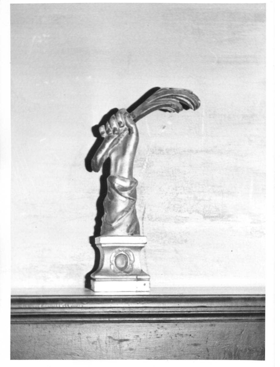 reliquiario antropomorfo - a braccio - bottega Italia centrale (sec. XVIII)