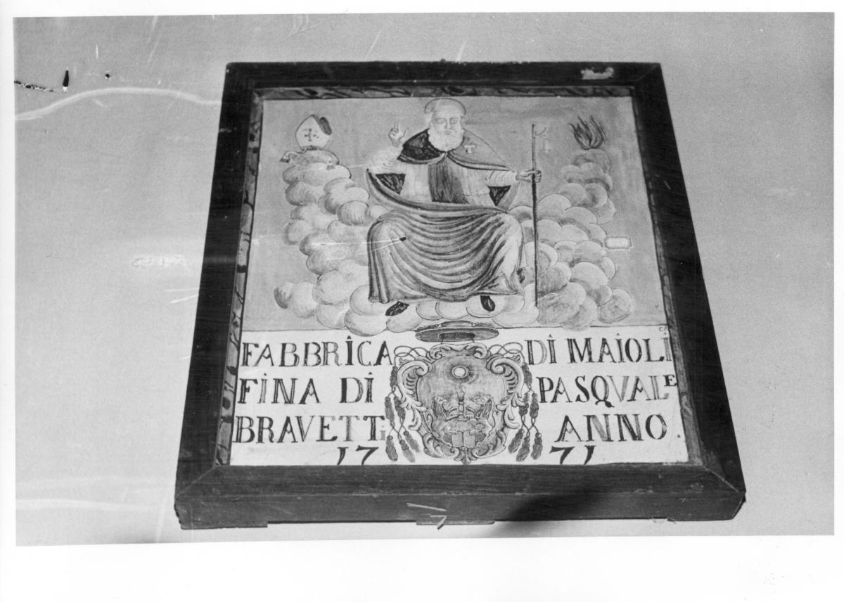Sant'Antonio Abate (targa) di Bravetti Pasquale (bottega) (sec. XVIII)