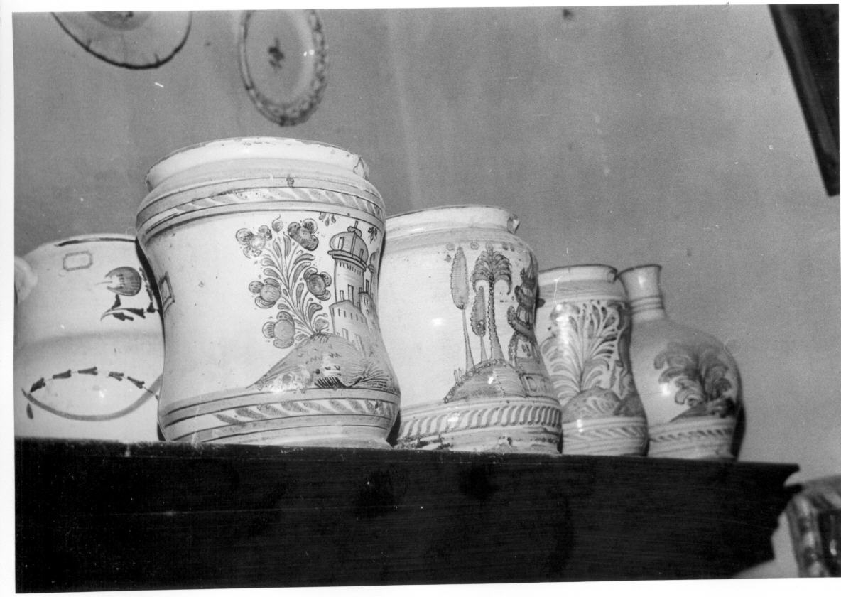 bottiglia - bottega derutese (secc. XVII/ XVIII)