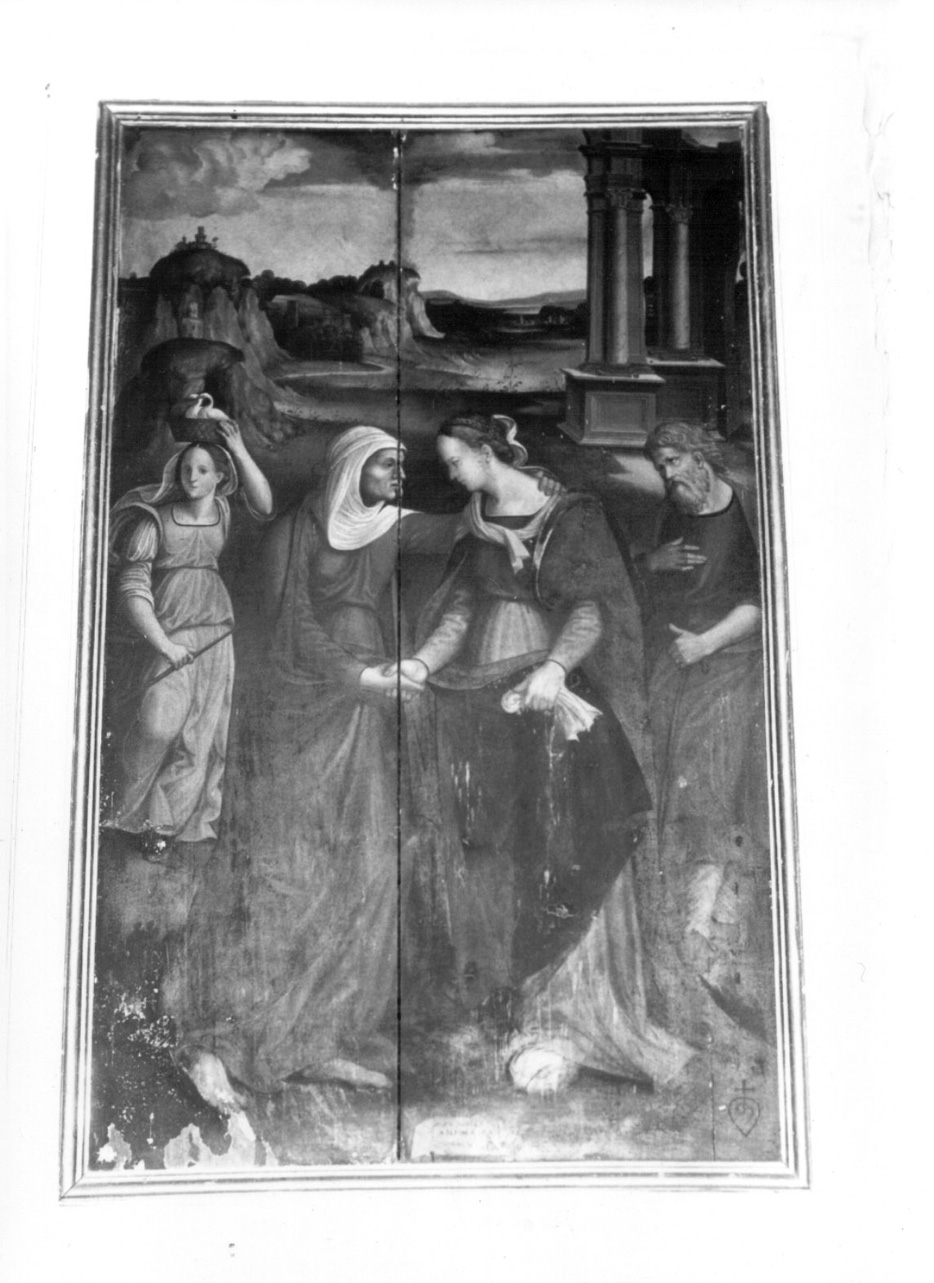 visitazione (dipinto, elemento d'insieme) di Presutti Giuliano detto Giuliano da Fano (prima metà sec. XVI)