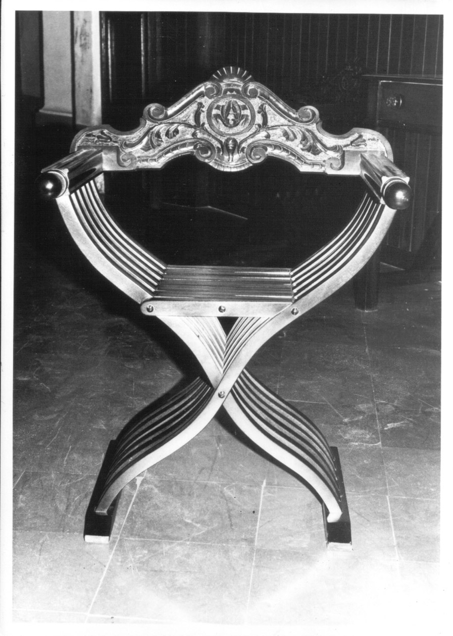 sedia - a icasse, coppia - bottega Italia centrale (prima metà sec. XX)