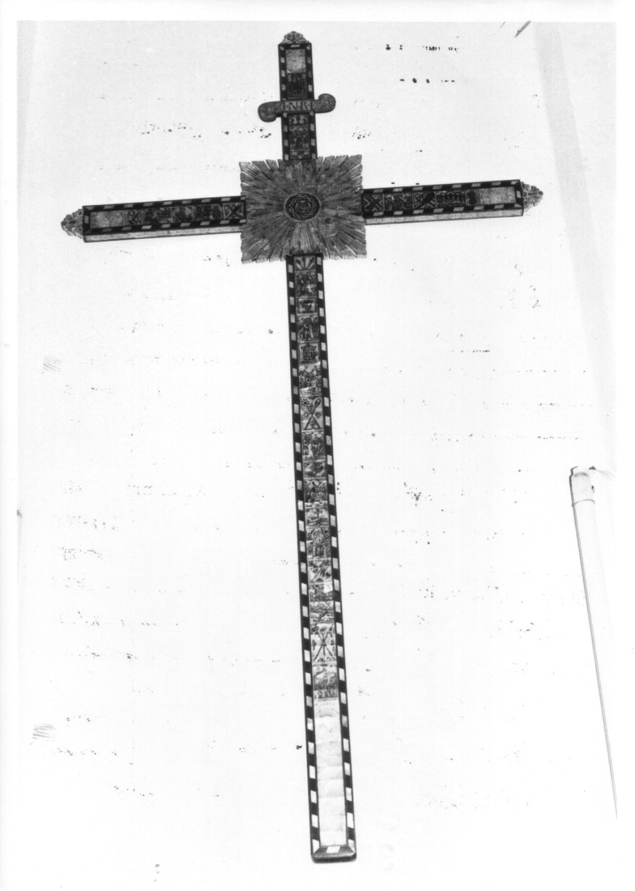 croce penitenziale, opera isolata - bottega Italia centrale (sec. XVIII)