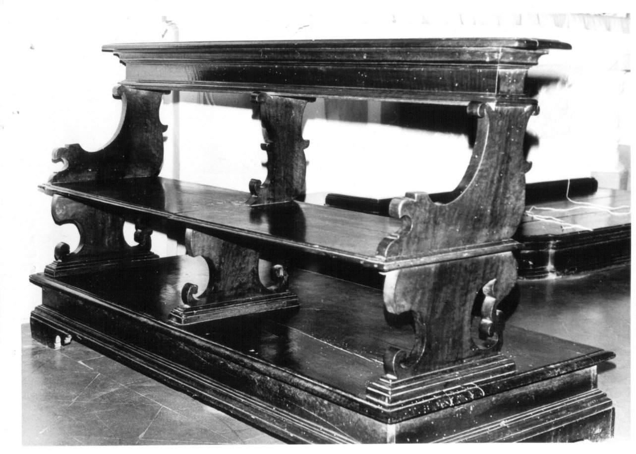 banco da chiesa, serie - bottega Italia centrale (metà sec. XVIII)