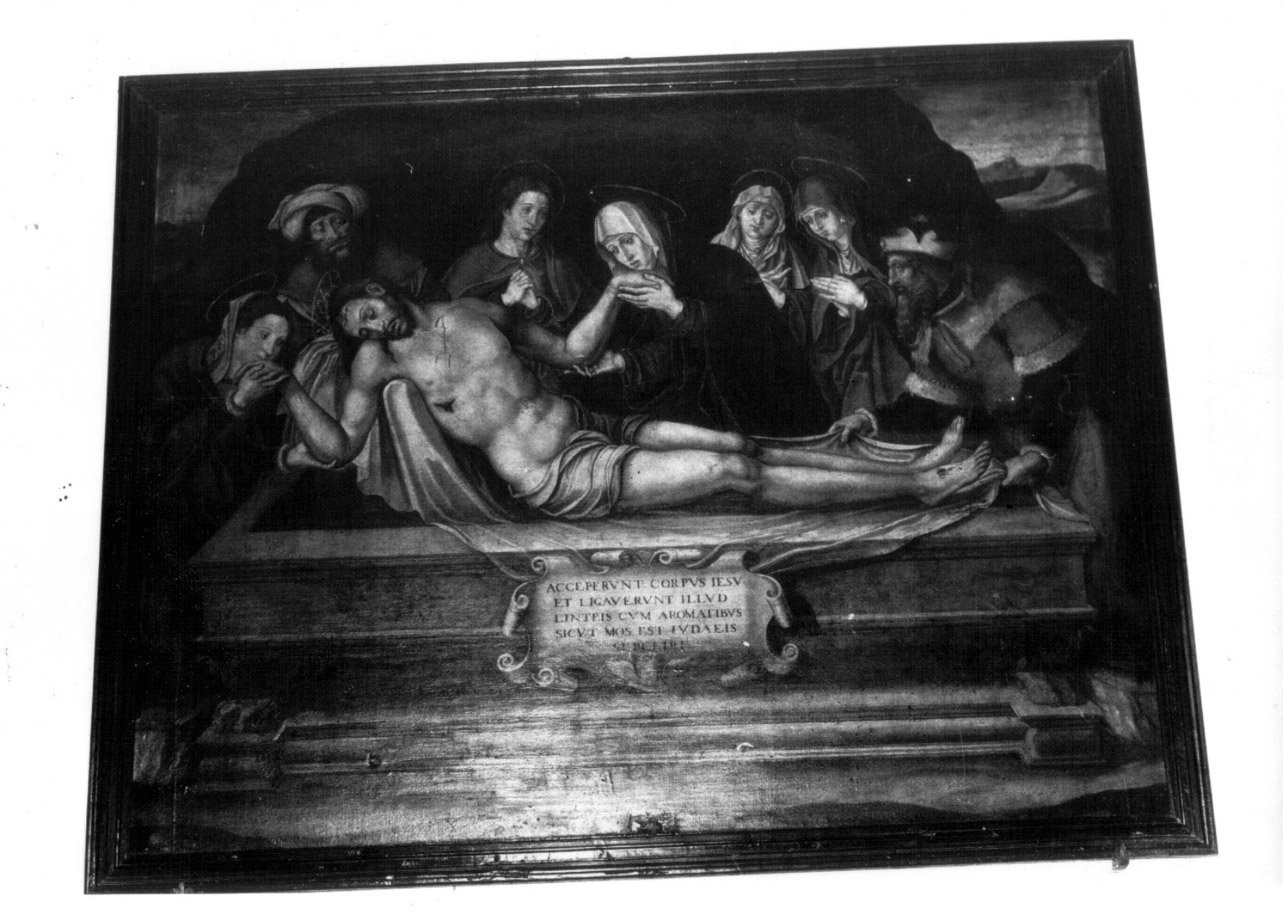 deposizione di Cristo nel sepolcro (dipinto, opera isolata) - ambito Italia centrale (seconda metà sec. XVI)