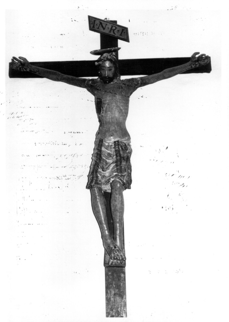 Cristo crocifisso (crocifisso, opera isolata) - bottega Italia centrale (sec. XIV)