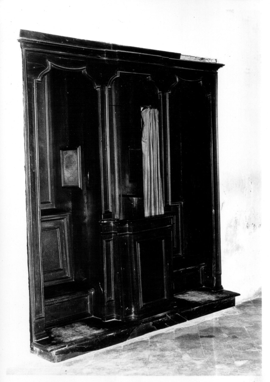 confessionale, serie - bottega Italia centrale (seconda metà sec. XVIII)