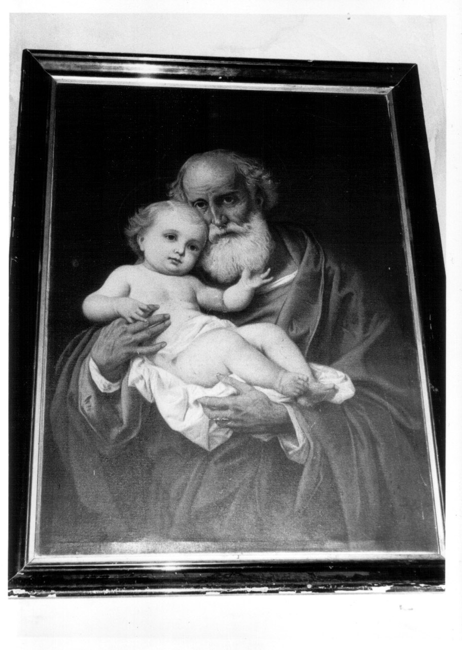 San Giuseppe e Gesù Bambino (dipinto, opera isolata) - ambito Italia centrale (prima metà sec. XX)