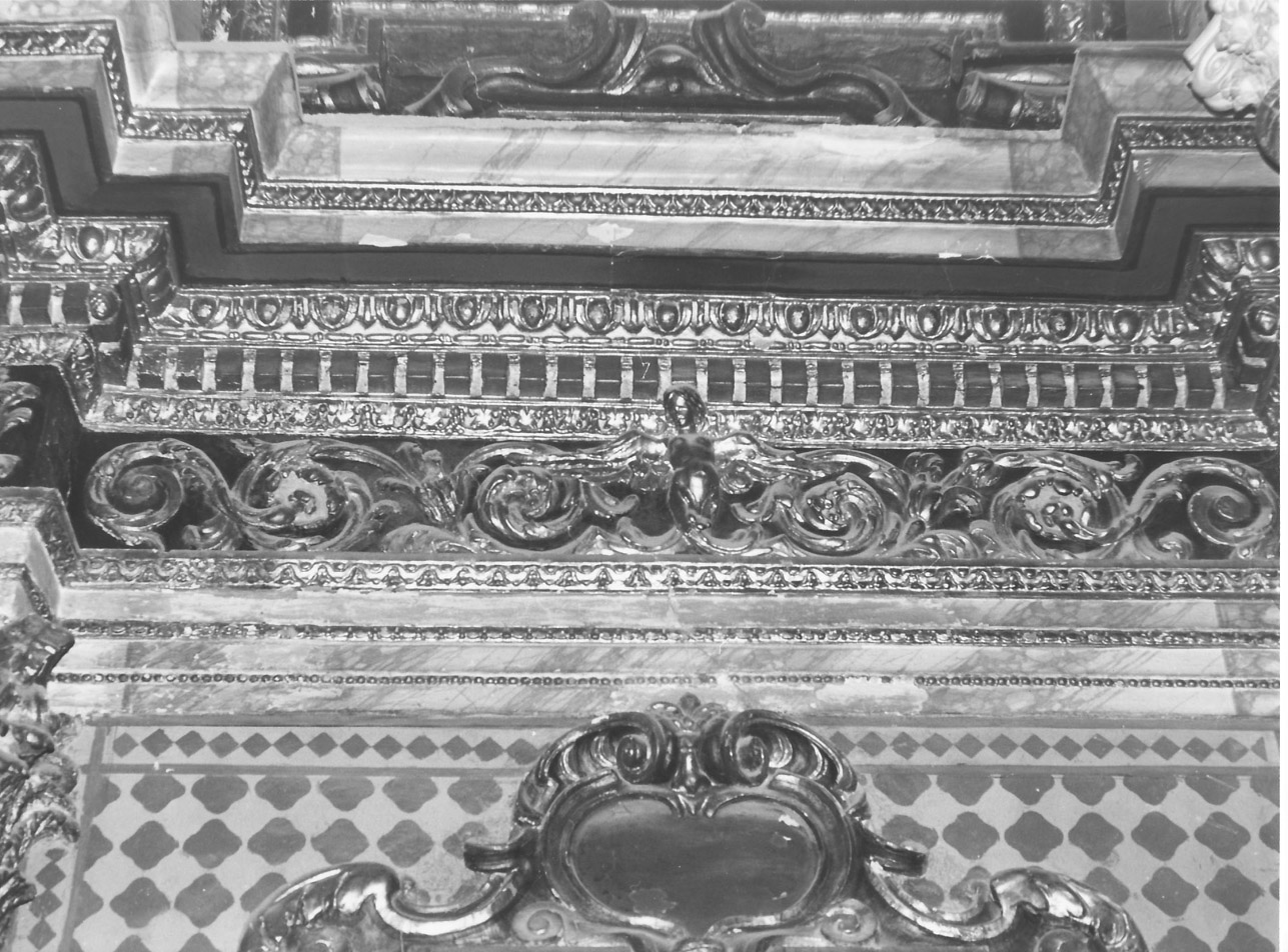 cornicione, complesso decorativo - bottega eugubina (metà sec. XVII)