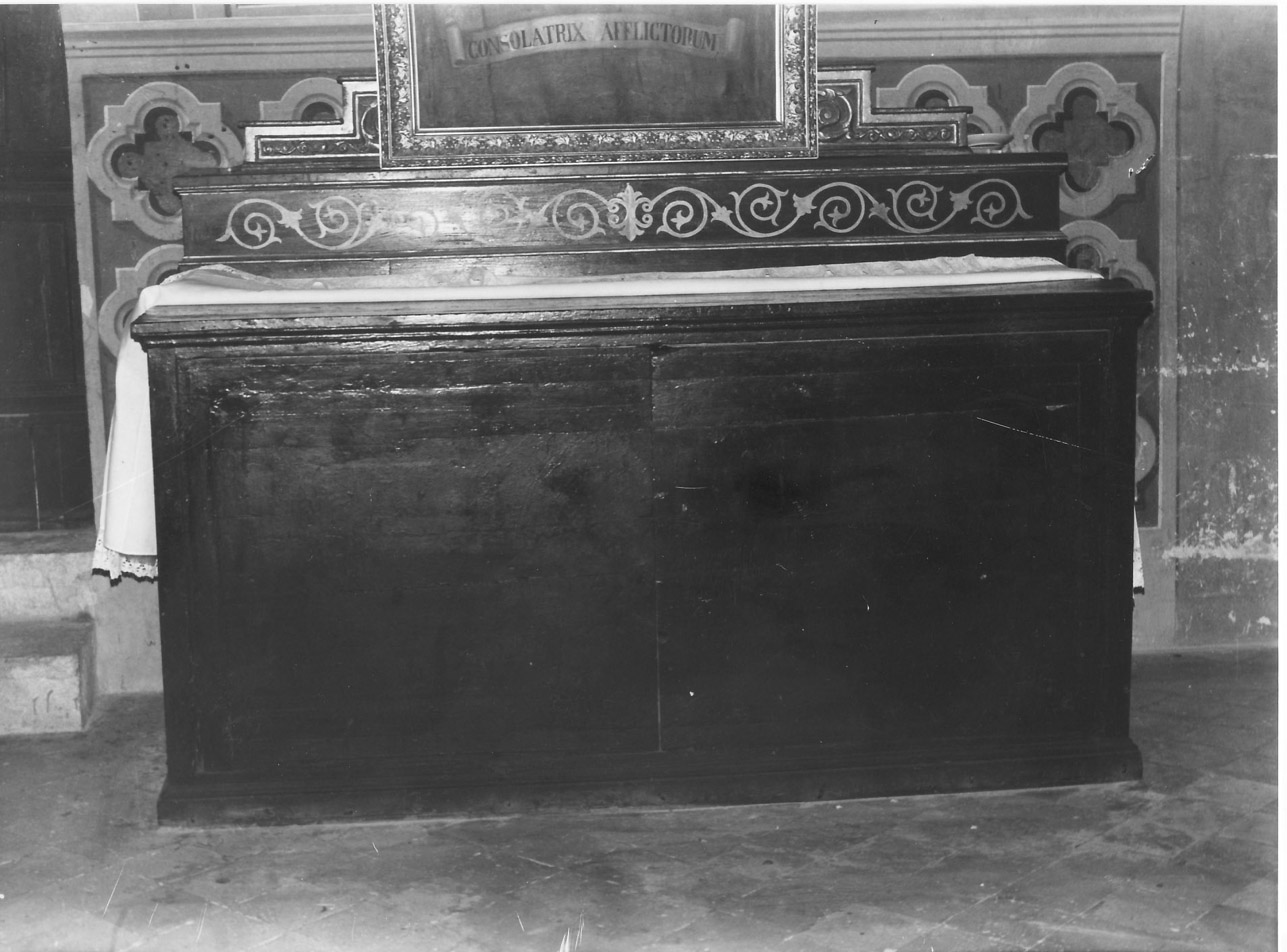 credenza, opera isolata - bottega eugubina (sec. XVI)
