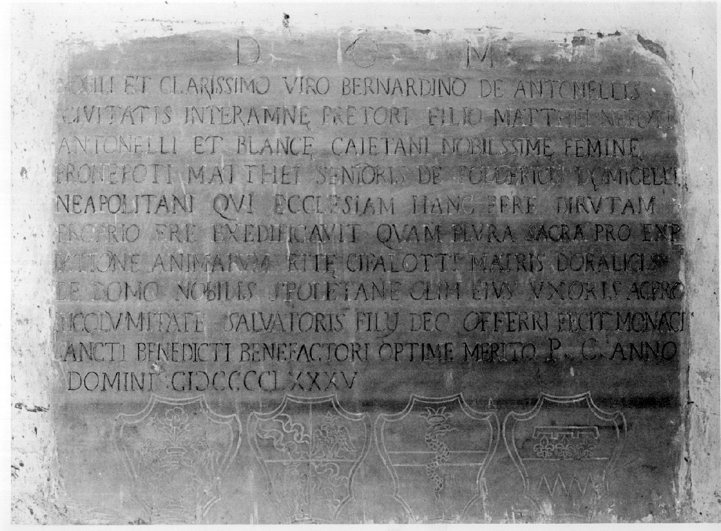 lapide documentaria, opera isolata - bottega umbra (sec. XV)