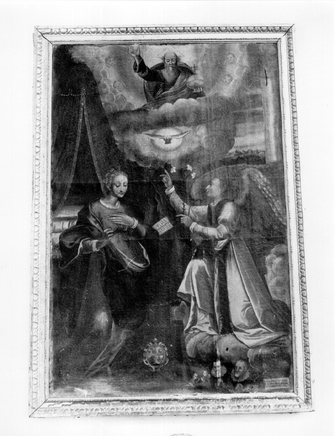 Annunciazione (dipinto, opera isolata) di Ricci Domenico (sec. XVII)
