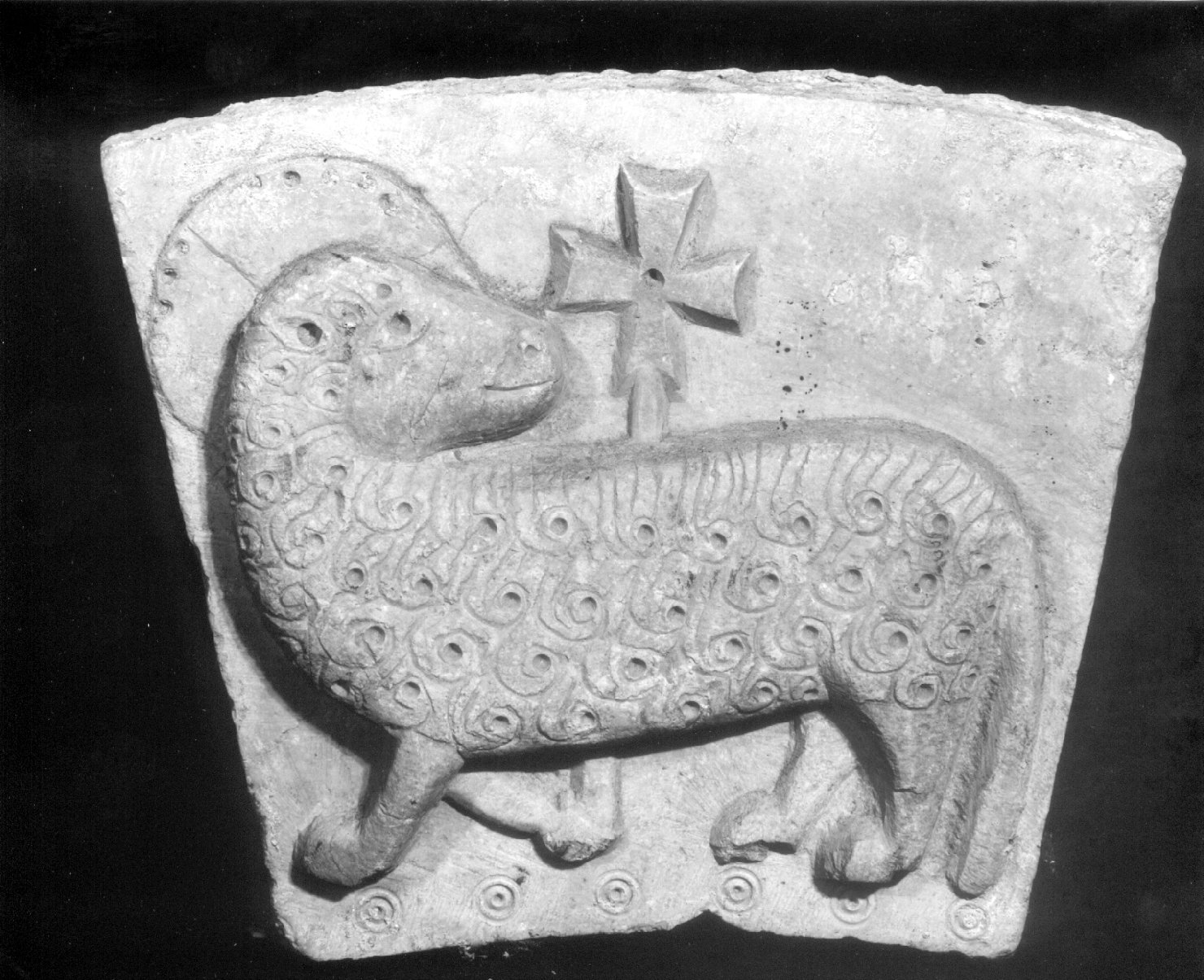 Agnus Dei (scultura, opera isolata) - bottega umbra (sec. XIII)