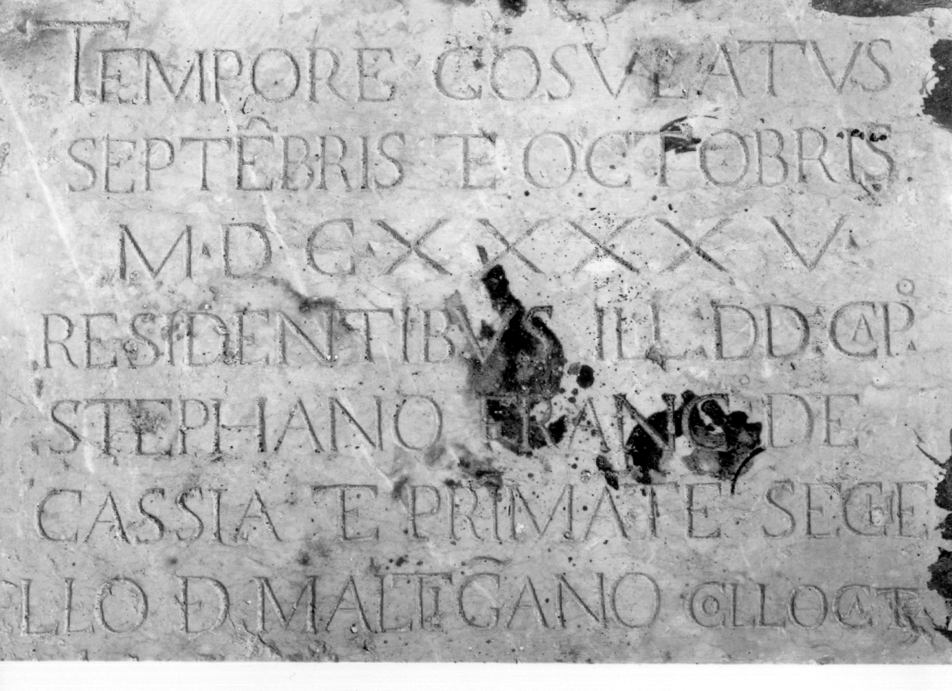 lapide, coppia - bottega umbra (sec. XVII)