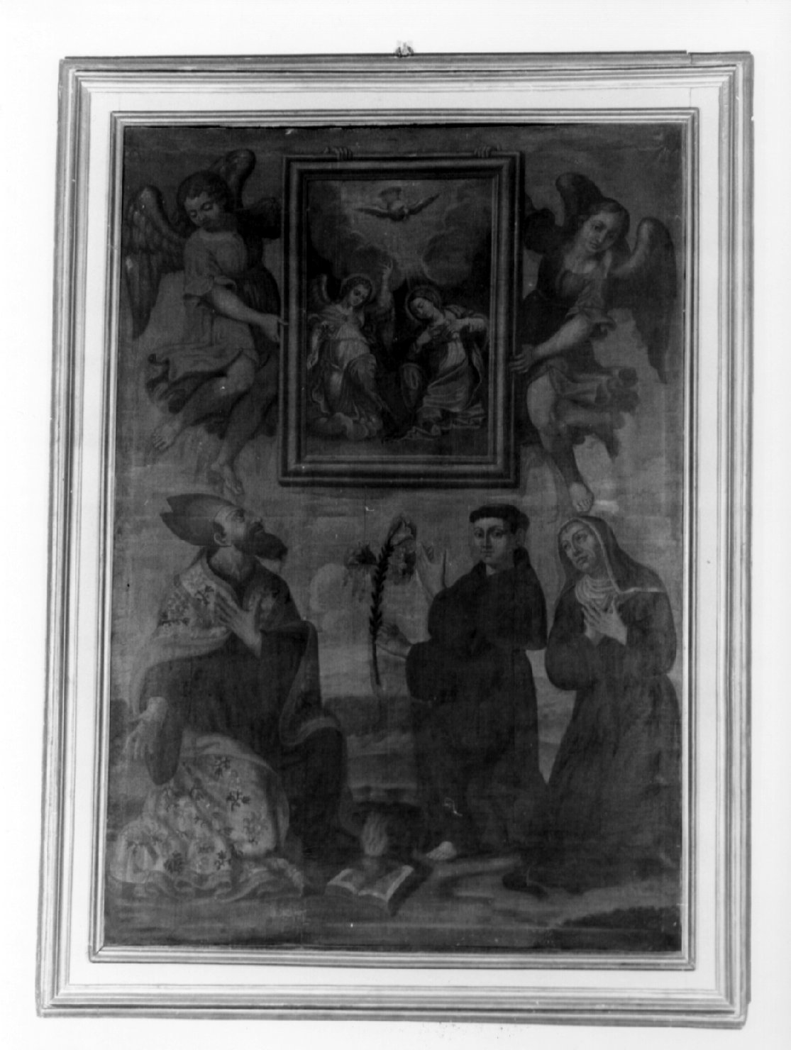 Annunciazione e Santi (dipinto, opera isolata) di Congionti Giovanni Antonio da Leonessa (sec. XVIII)