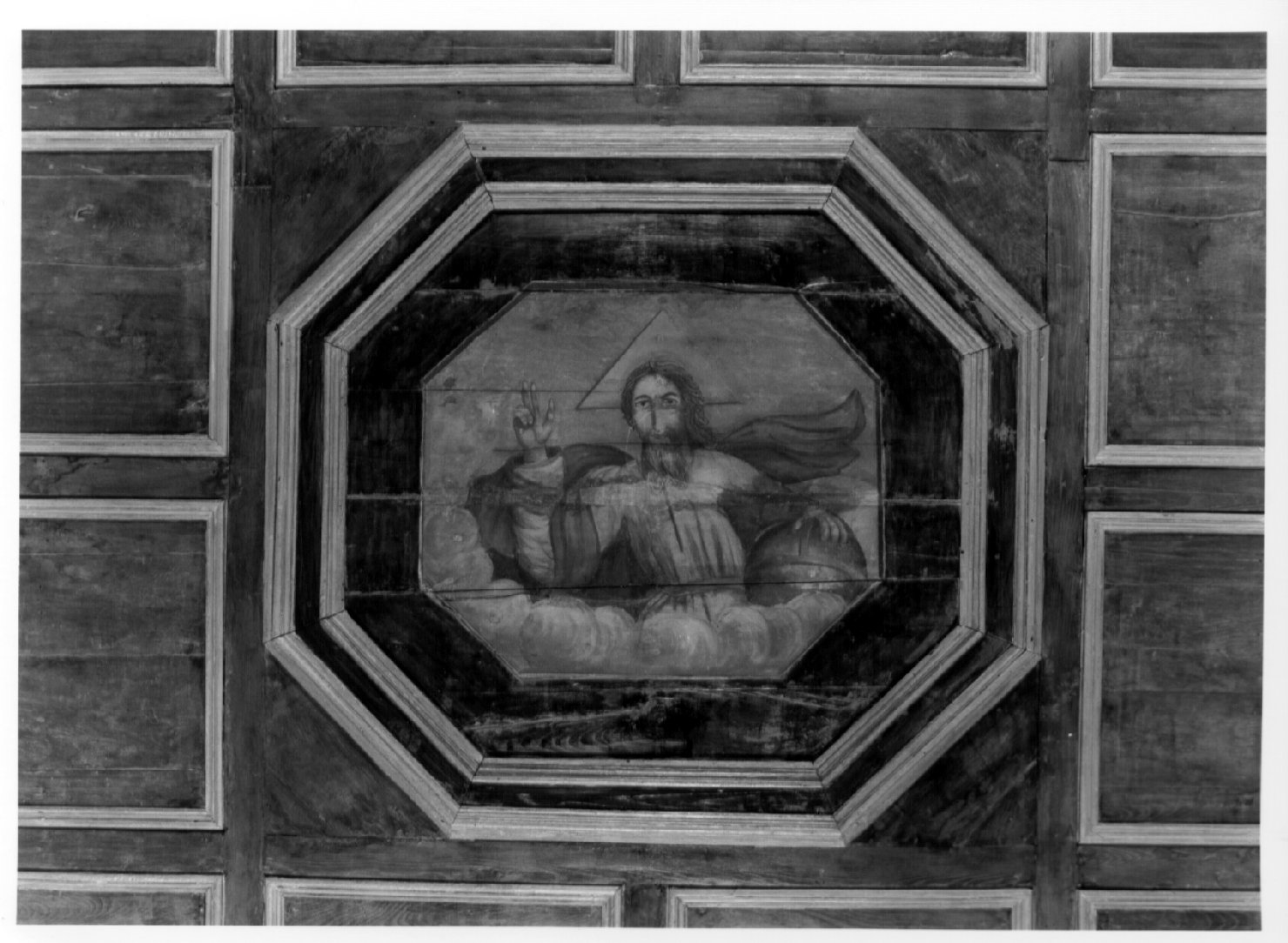 Dio Padre (soffitto dipinto, complesso decorativo) - ambito umbro (sec. XVI)