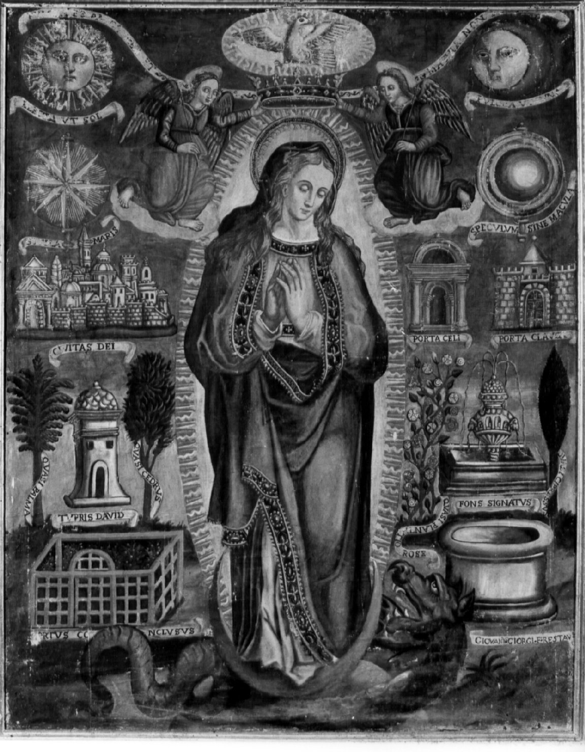 Madonna Immacolata (pala d'altare, opera isolata) - ambito umbro (seconda metà sec. XVII)