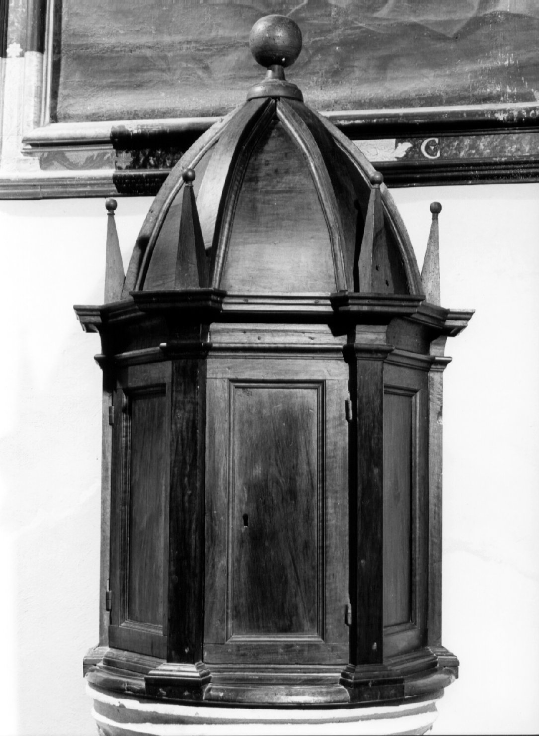 coperchio del fonte battesimale, opera isolata - bottega umbra (seconda metà sec. XVI)