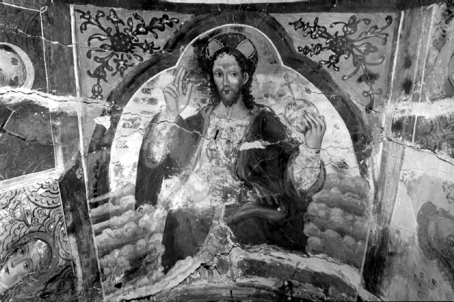 Dio Padre benedicente (dipinto, complesso decorativo) - ambito umbro (prima metà sec. XVI)