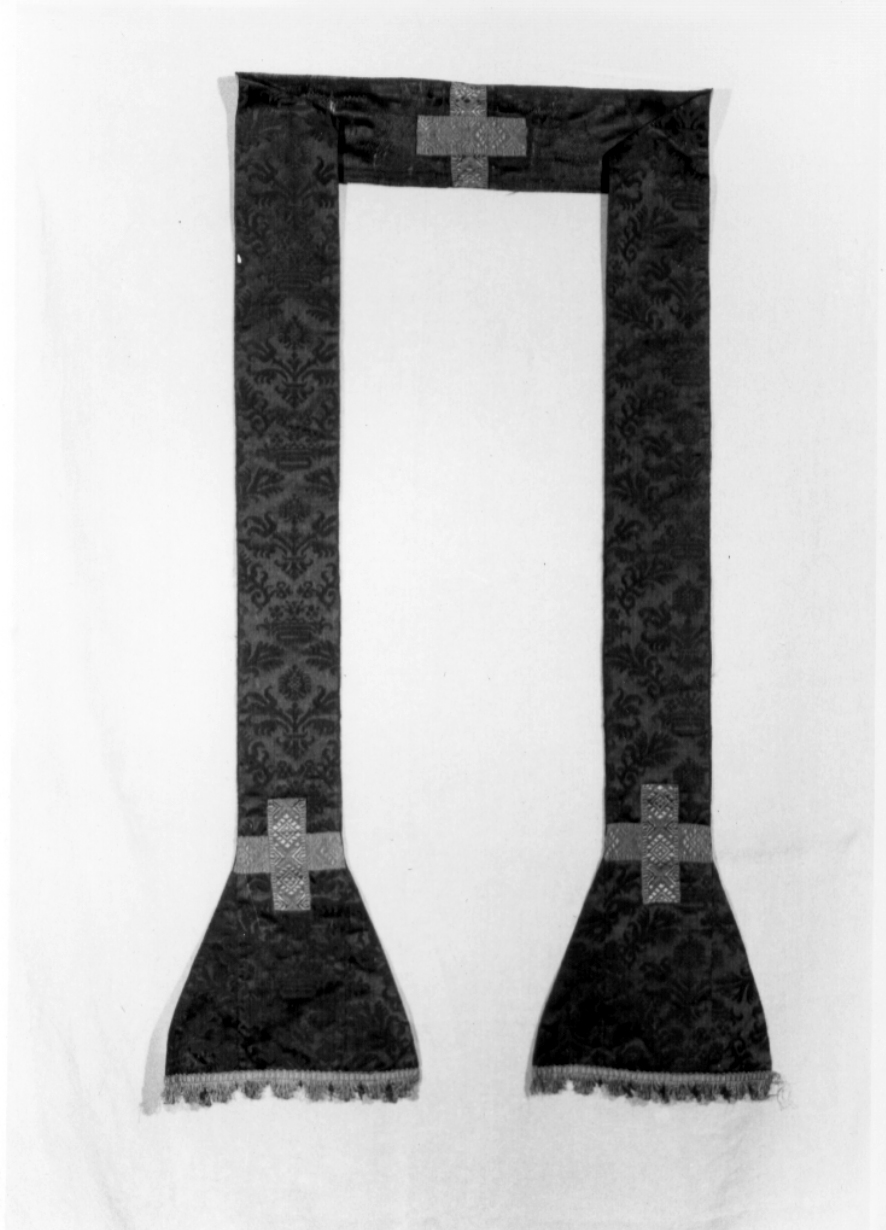 stola, opera isolata - manifattura Italia centrale (fine/inizio secc. XVI/ XVII)