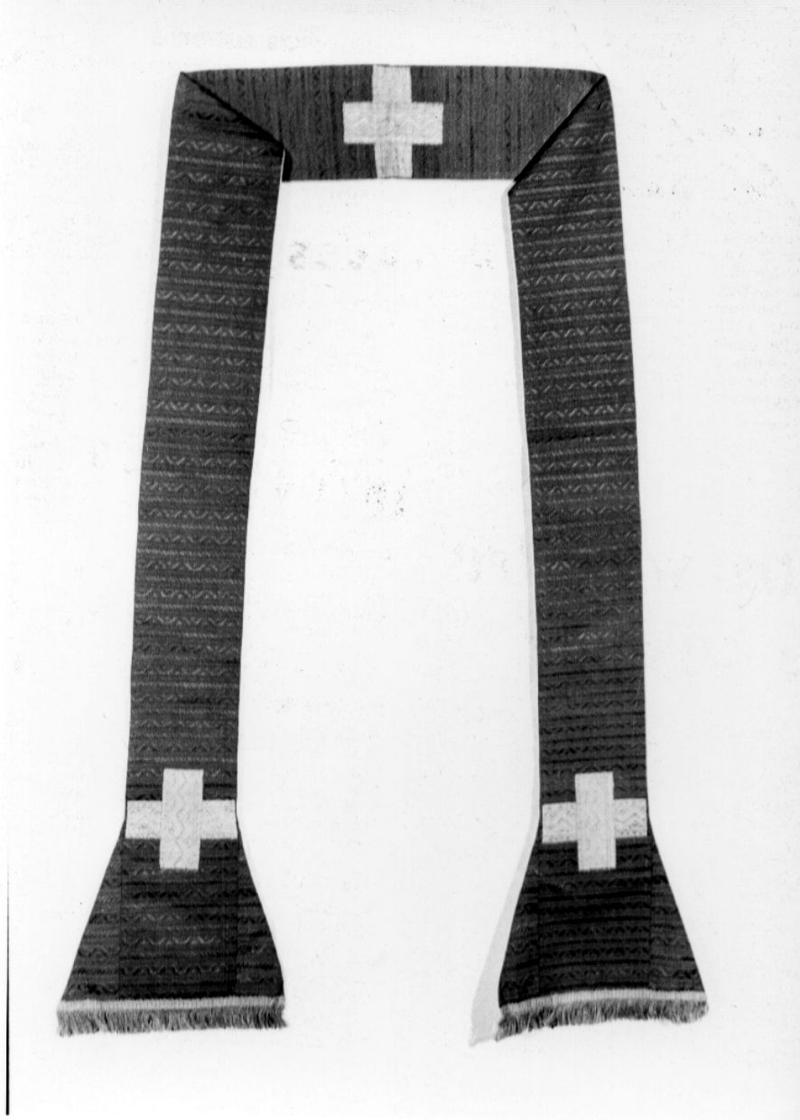 stola, opera isolata - manifattura Italia centrale (fine/inizio secc. XVIII/ XIX)